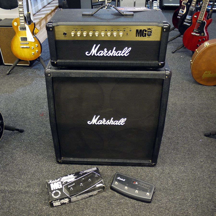 Marshall MG100FX Head & MG412 Cab w/ MG Footswitch 2nd Hand Rich