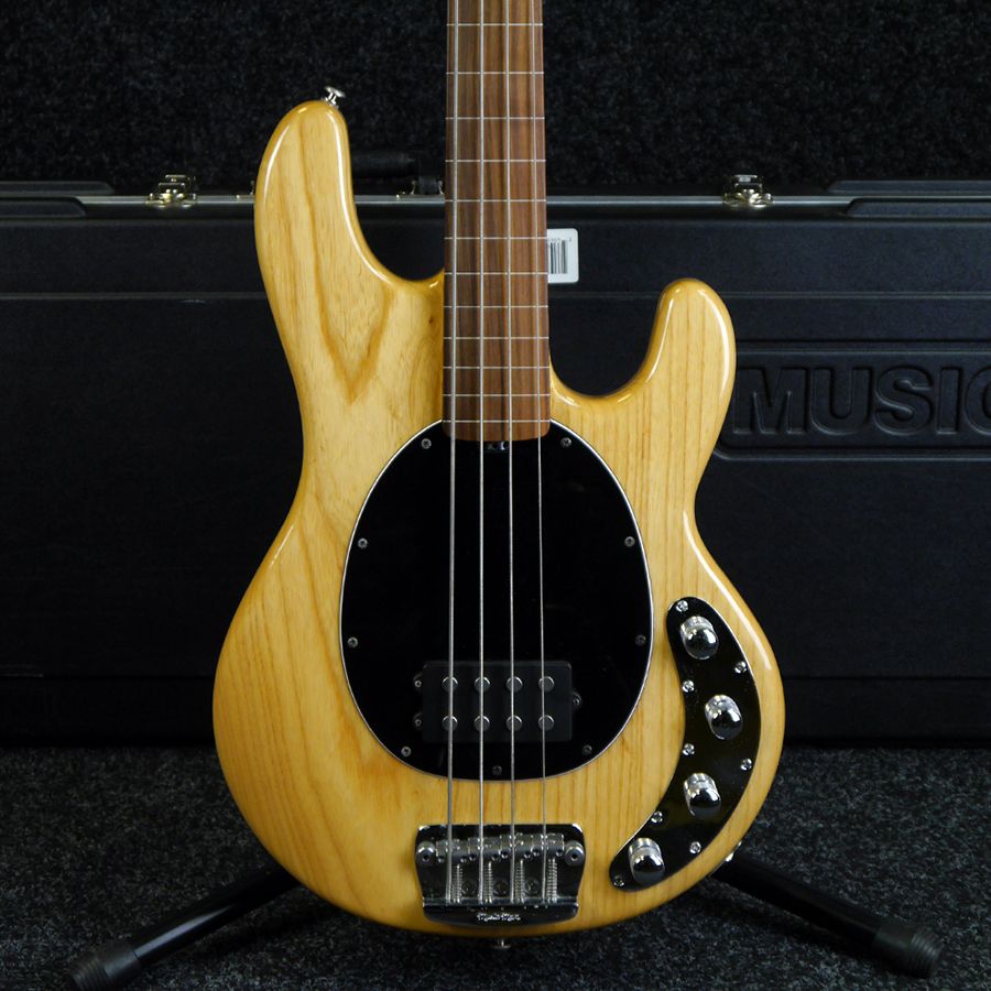 MusicMan StingRay 4 Fretless Bass Guitar - Natural w/ Case - 2nd Hand ...