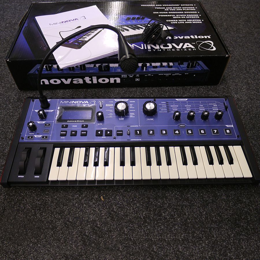Novation MiniNova Synthesizer w/ Box, PSU & Mic - 2nd Hand | Rich Tone ...
