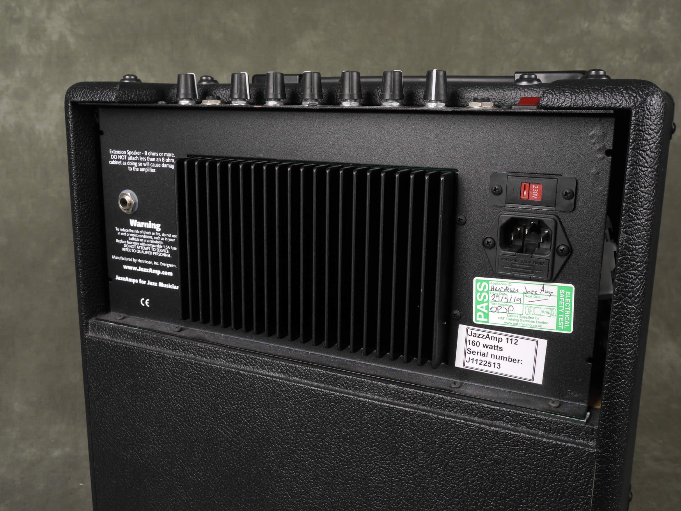 Henriksen Jazz Amp Guitar Combo 1 x 12 Amplifier Gig Bag 2nd Hand