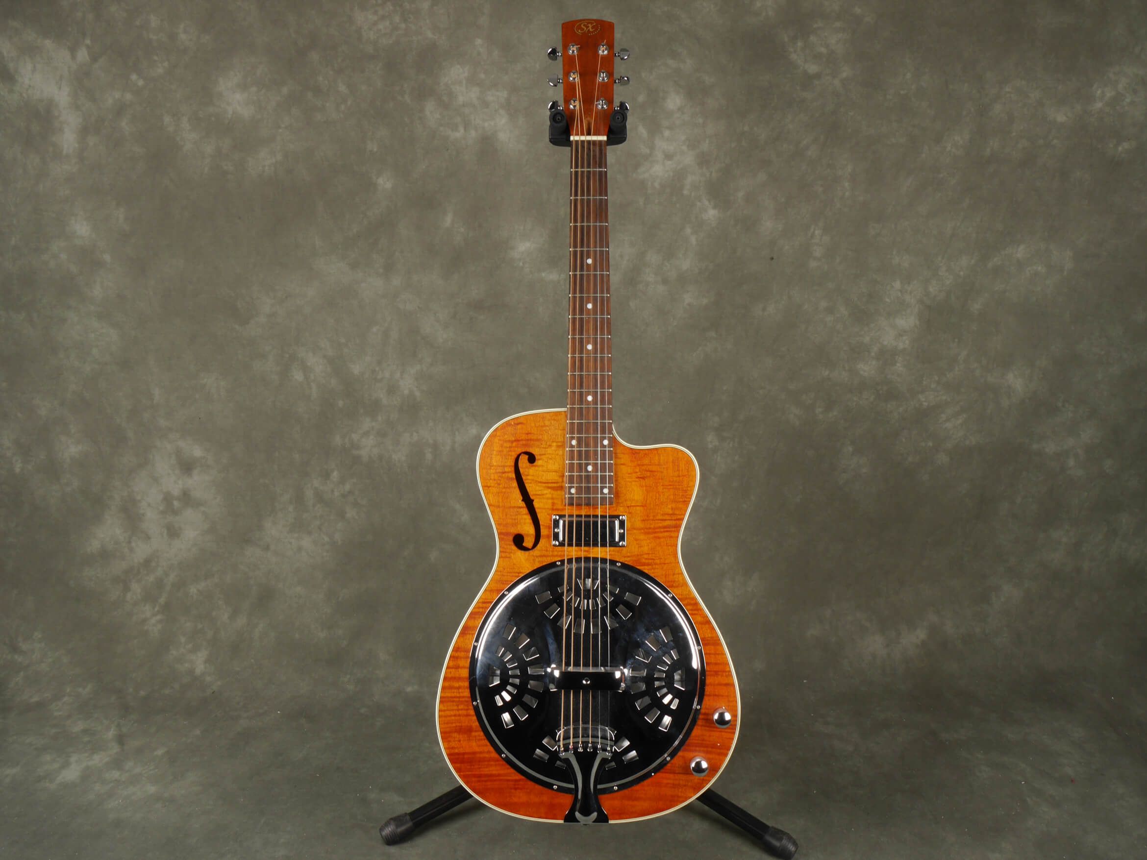 SX Resonator guitar w/Pickup Natural 2nd Hand Rich Tone Music