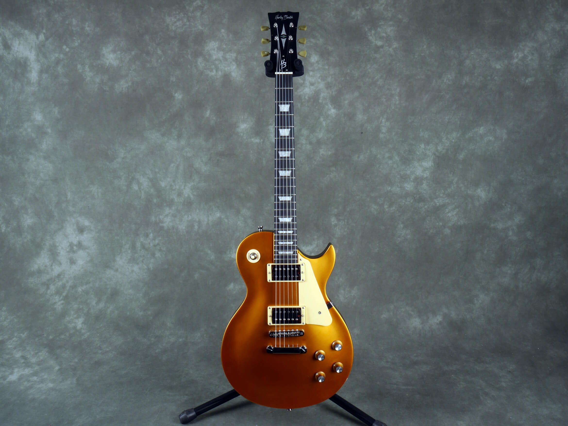 Harley Benton SC400 SGT Electric Guitar Gold Top 2nd Hand Rich