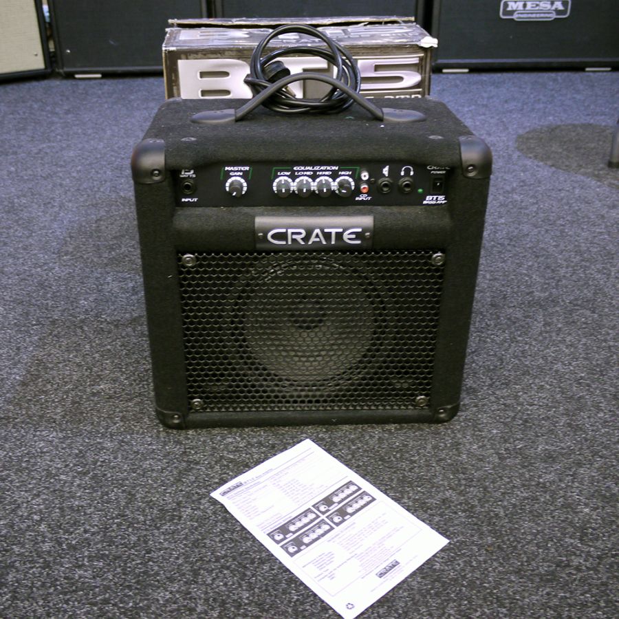 Crate Bt15 Bass Combo Amplifier W Box 2nd Hand Rich Tone Music