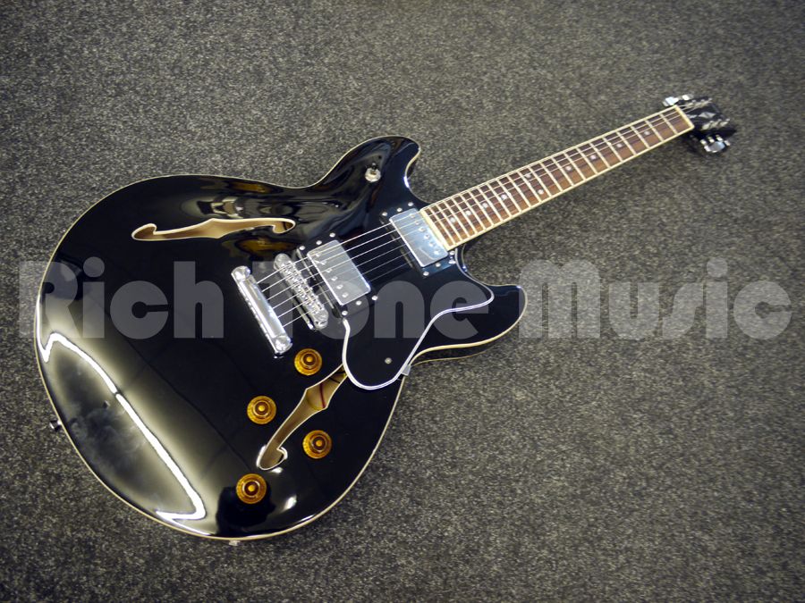 Harley Benton HB35 Semi Hollow Black 2nd Hand Rich Tone Music
