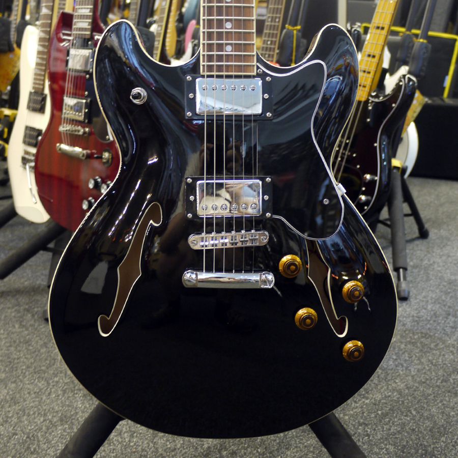 Harley Benton HB35 Semi Hollow Black 2nd Hand Rich Tone Music