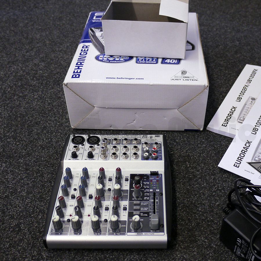 Behringer Eurorack UB1002FX Analog Mixer w/ Box 2nd Hand Rich Tone