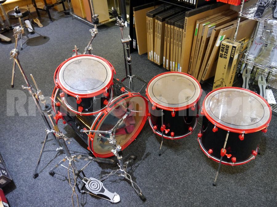 Ddrum Drum Kit Black & Red w/Stands 2nd Hand Rich Tone Music