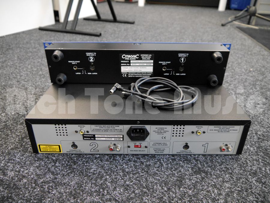 Citronic CD2 Dual CD Player Rackmount Controller & CD Player 2nd