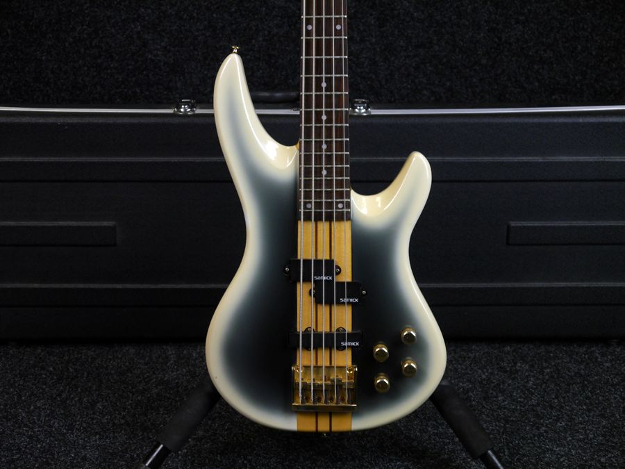 Samick Artist Series 5 String Electric Bass Burst w/ Hard Case 2nd