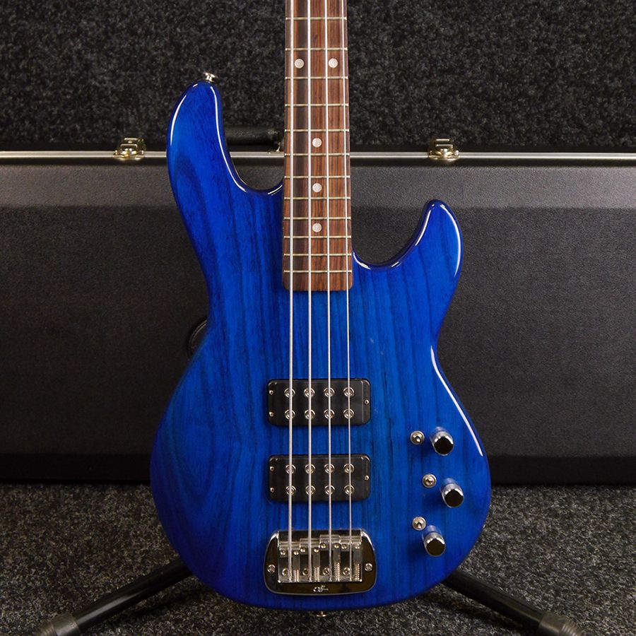 G&L USA L2000 Electric Bass Guitar Blue w/ Hard Case 2nd Hand