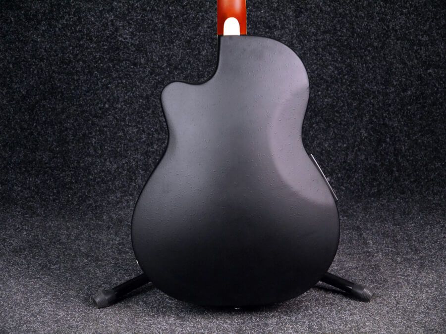 Coban Bowl Back ElectroAcoustic Guitar White 2nd Hand Rich Tone