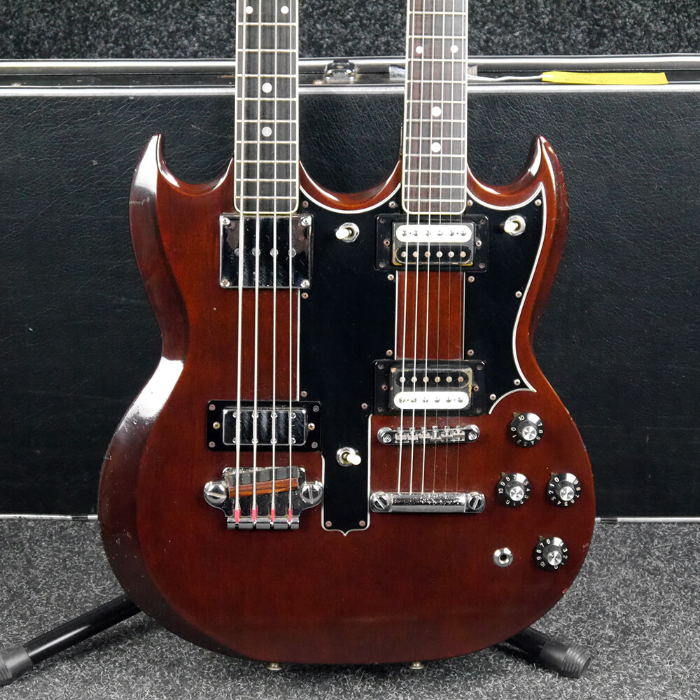 CSL Twin Neck 6 and 4 Guitar/Bass w/Hard Case 2nd Hand Rich Tone Music