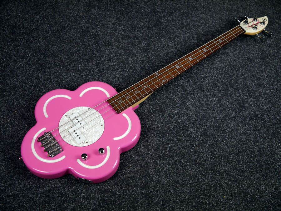 Daisy Rock Flower Bass Guitar Pink w/Gig Bag 2nd Hand Rich Tone Music