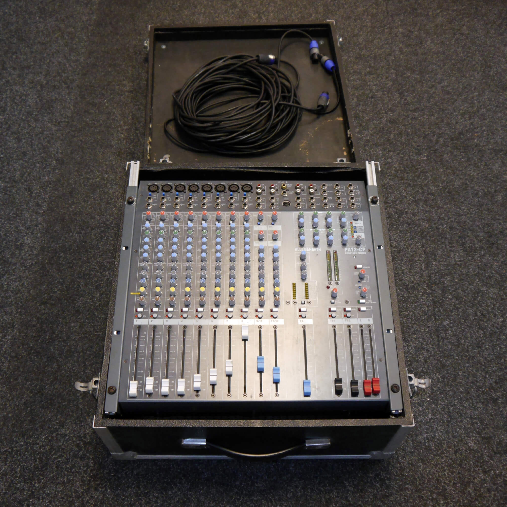 Allen & Heath PA12CP Powered Mixer w/Hard Case 2nd Hand **UK