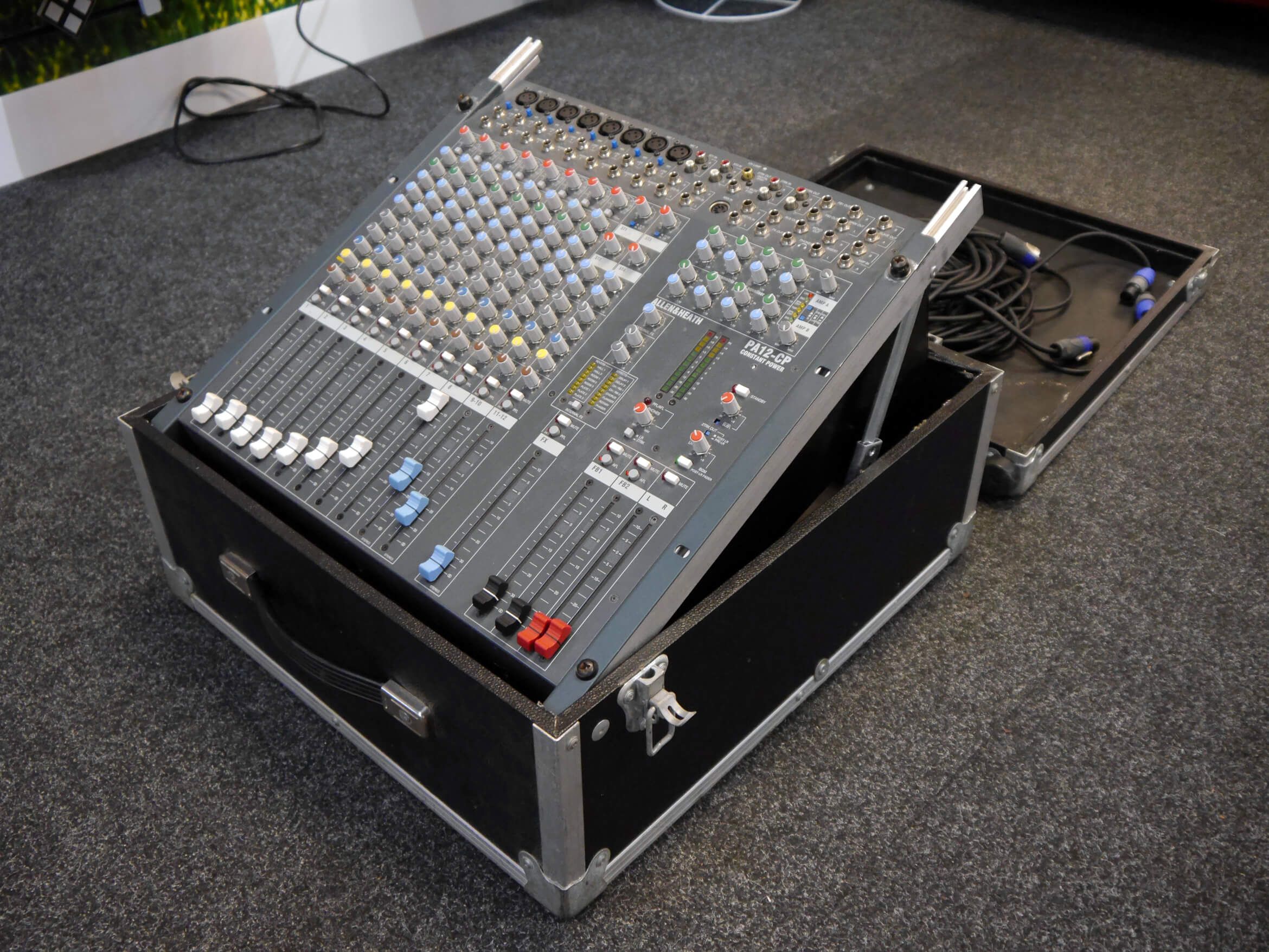 Allen & Heath PA12CP Powered Mixer w/Hard Case 2nd Hand **UK SHIPPING ONLY** Rich Tone Music