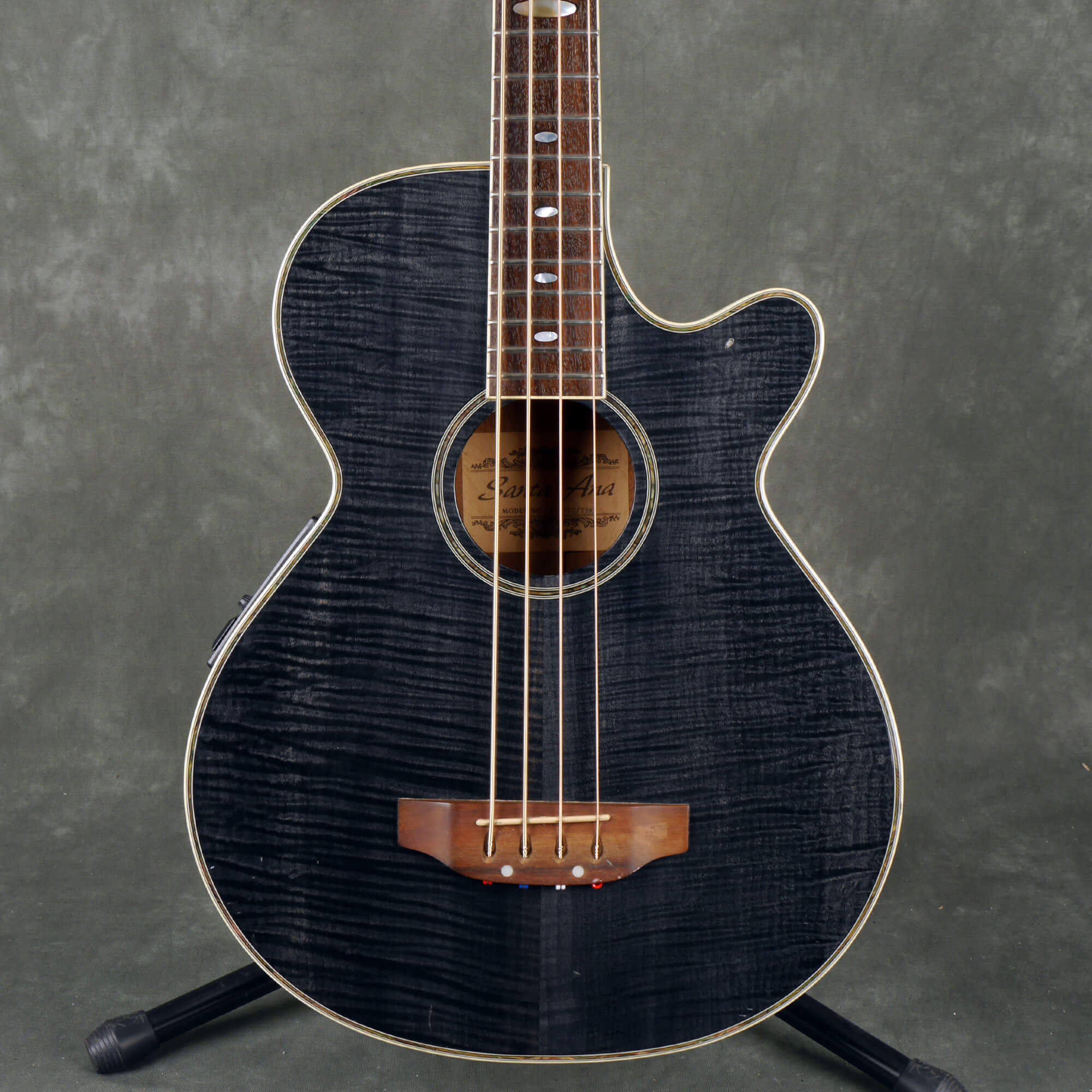 Santa Ana Electro-Acoustic Bass Guitar - Trans Black - 2nd Hand | Rich ...