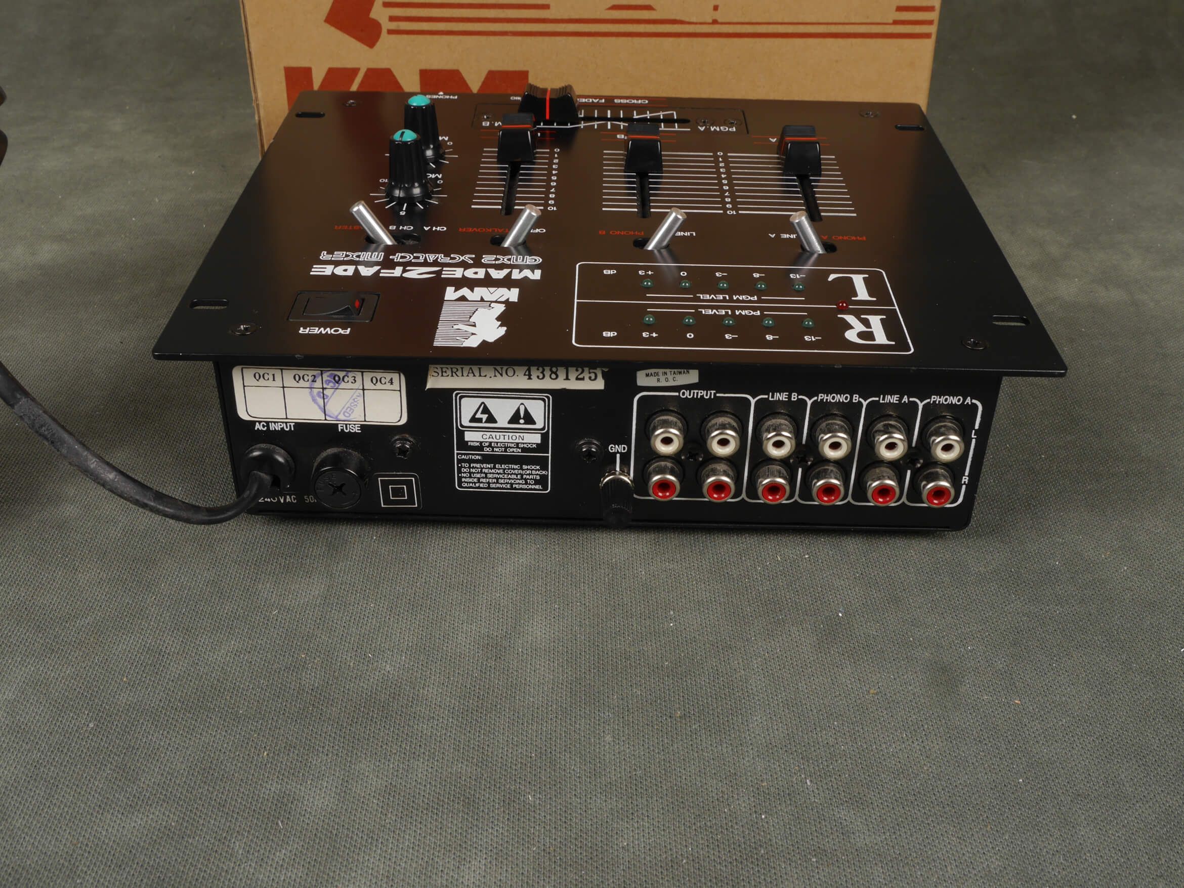 KAM Made2Fade GMX2 DJ Mixer w/Box 2nd Hand Rich Tone Music