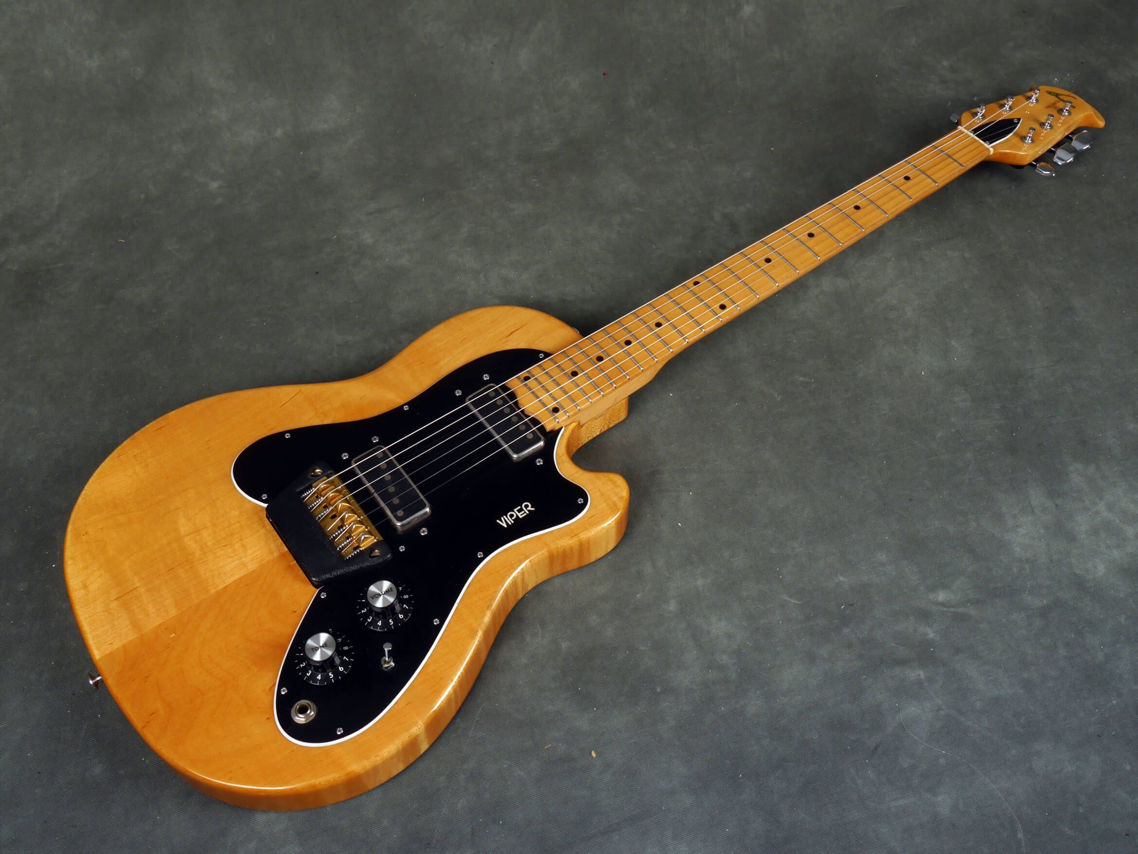 Ovation Viper Electric Guitar Natural w/Hard Case 2nd Hand Rich