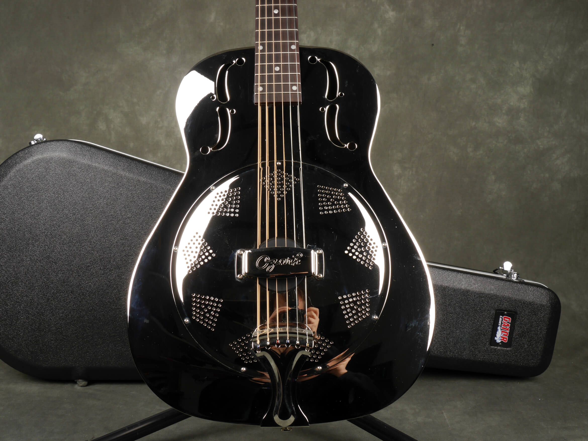 Ozark 3515N Steel Resonator Guitar w/Hard Case 2nd Hand Rich Tone Music