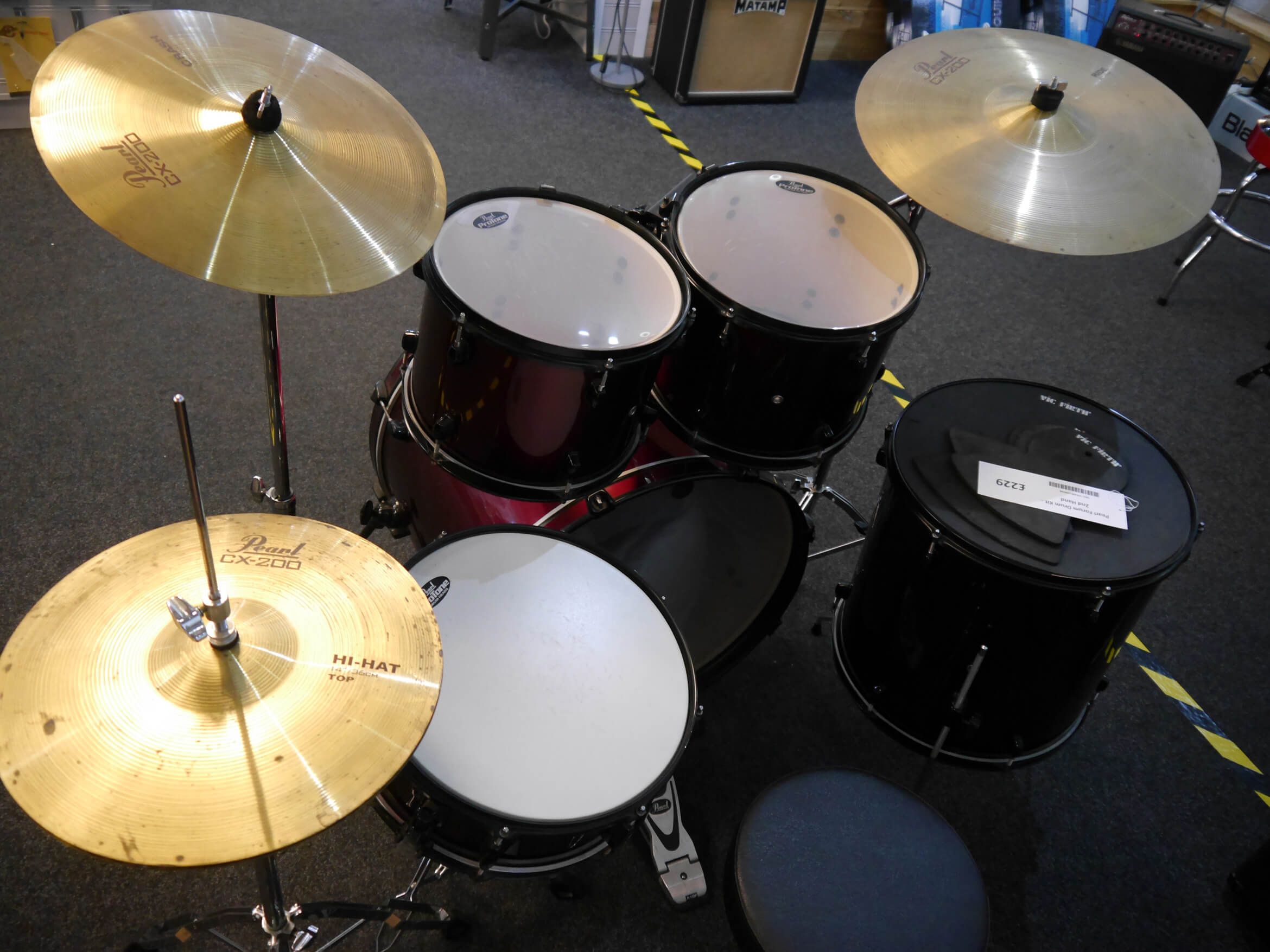 Pearl Forum Drum Kit, Hardware & Cymbals 2nd Hand **COLLECTION ONLY** Rich Tone Music