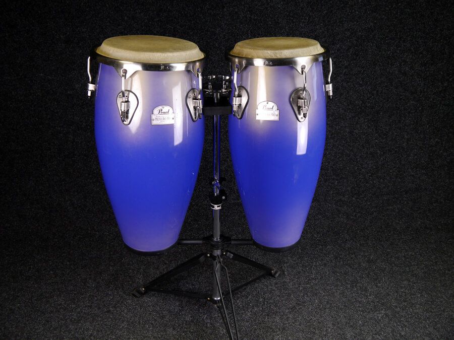 Pearl Primero Pro Congas, Midnight Fade 2nd Hand **COLLECTION ONLY