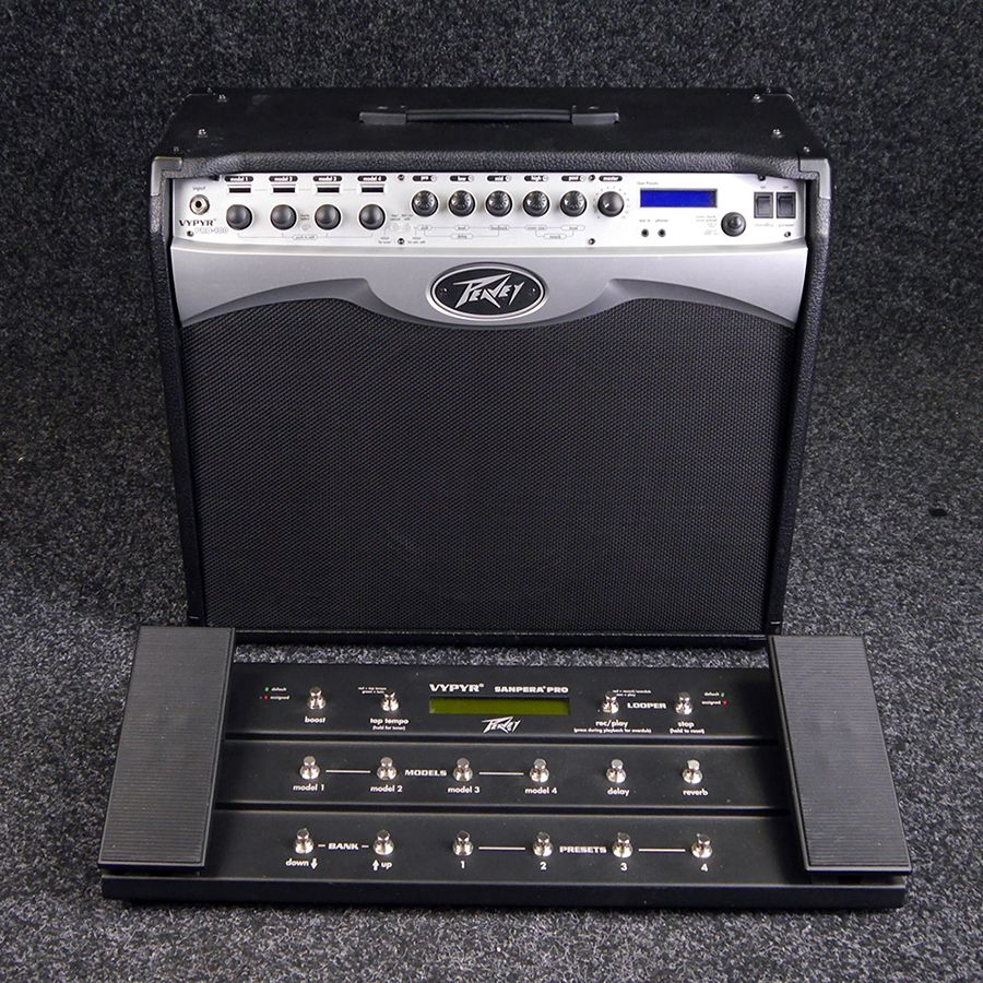 Peavey Vypyr Pro 100 Combo Amp W Sanpera Pro Pedal 2nd Hand Rich