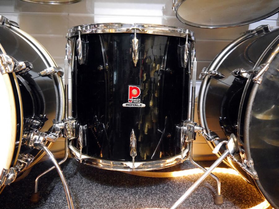 Premier Royale 4Piece Drum Kit Black 2nd Hand **COLLECTION ONLY