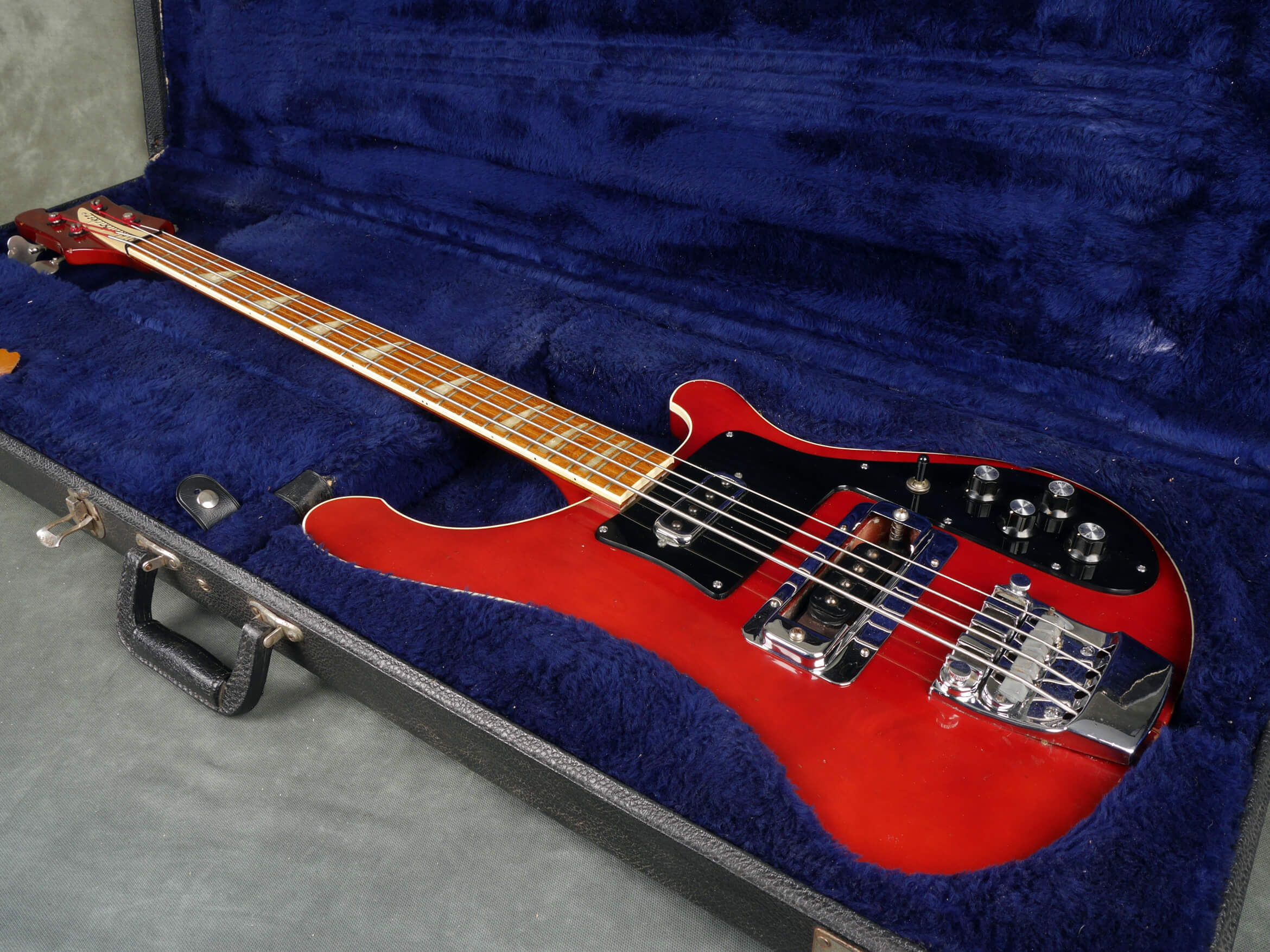 Rickenbacker 4001 Bass Guitar, 1978 Burgundyglo w/Hard Case 2nd