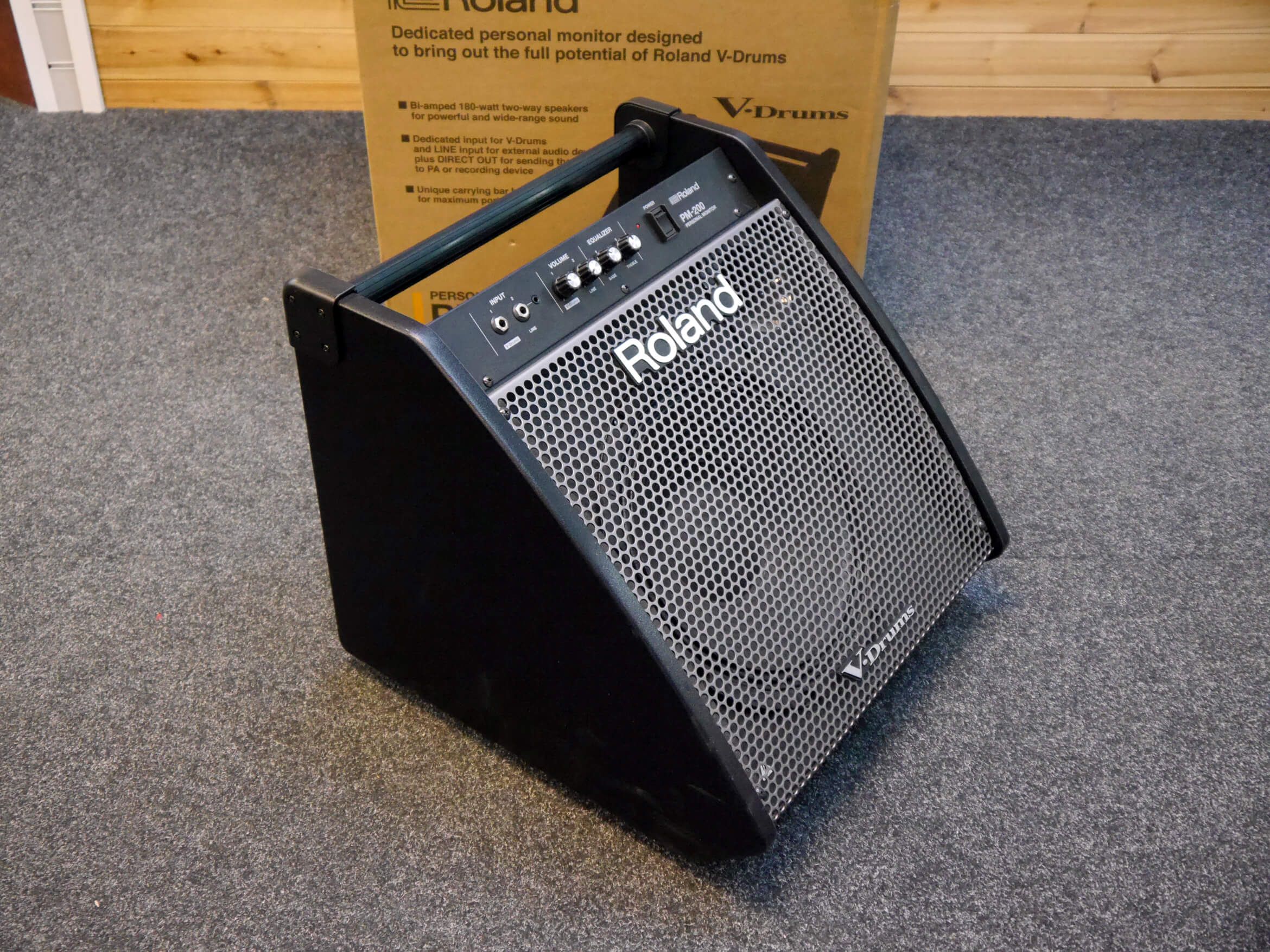 Roland PM200 Powered Drum Monitor w/Box 2nd Hand Rich Tone Music
