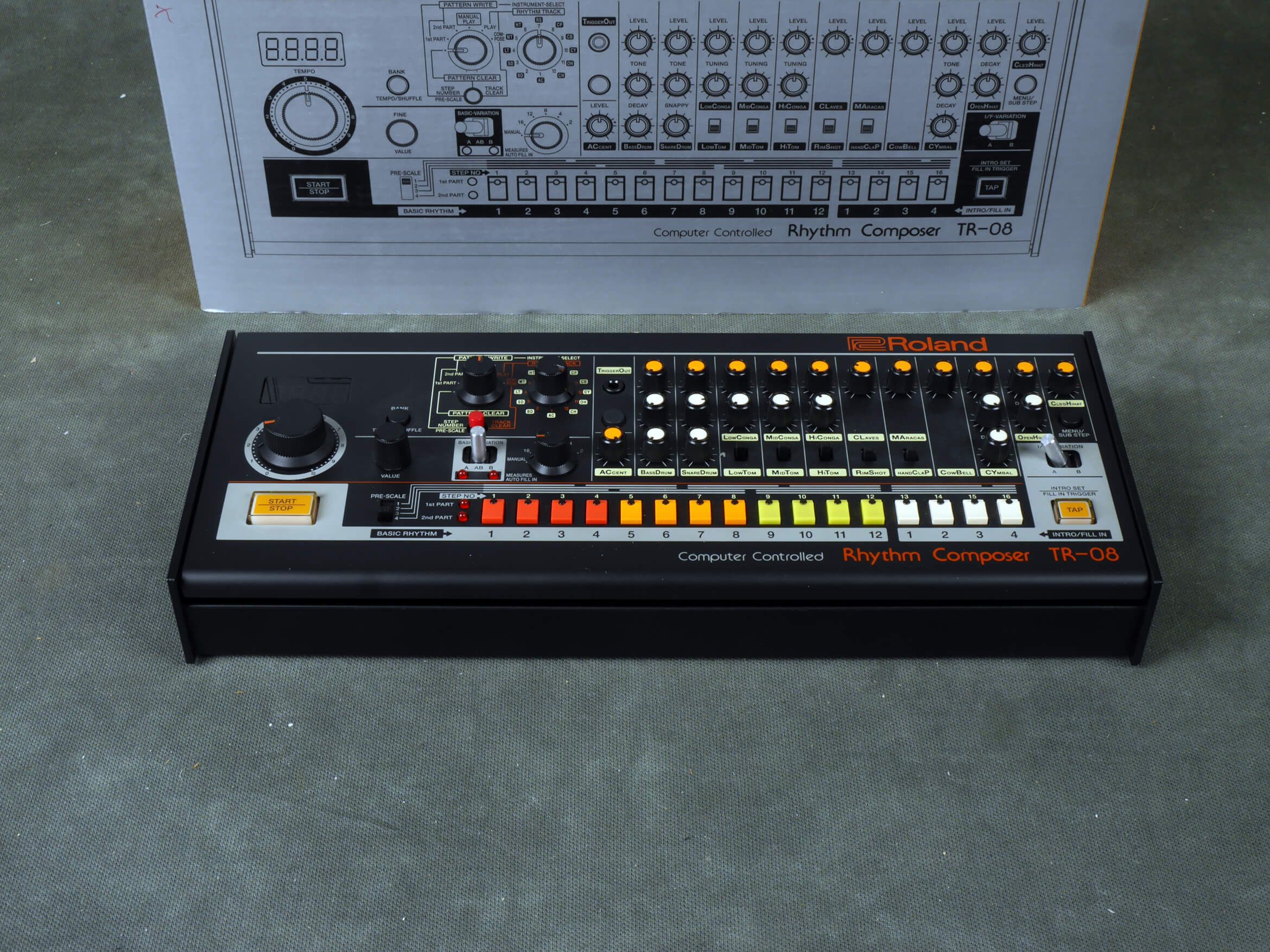 Roland TR-08 Rhythm Composer Drum Machine w/Box - 2nd Hand | Rich Tone ...