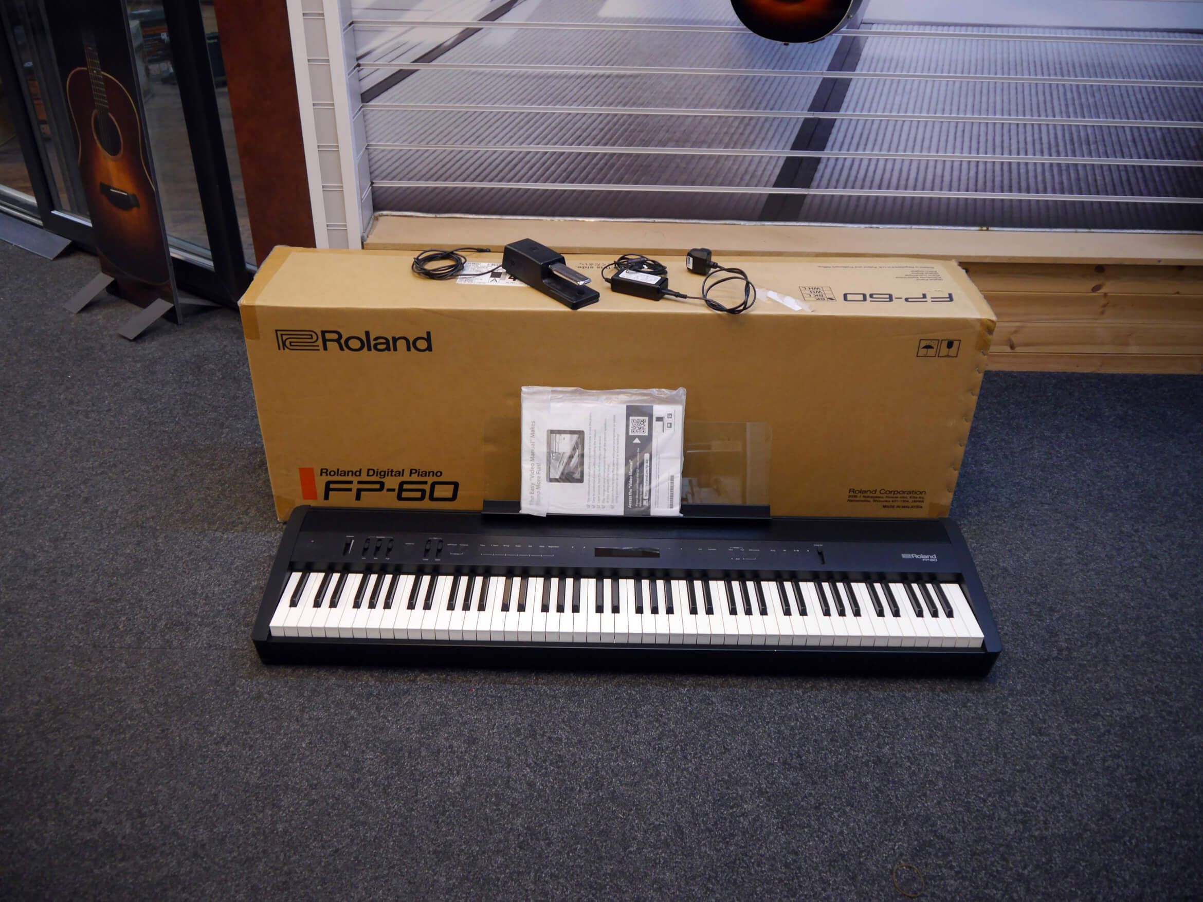 Roland Fp 60 Bk Digital Piano W Box Psu 2nd Hand Rich Tone Music