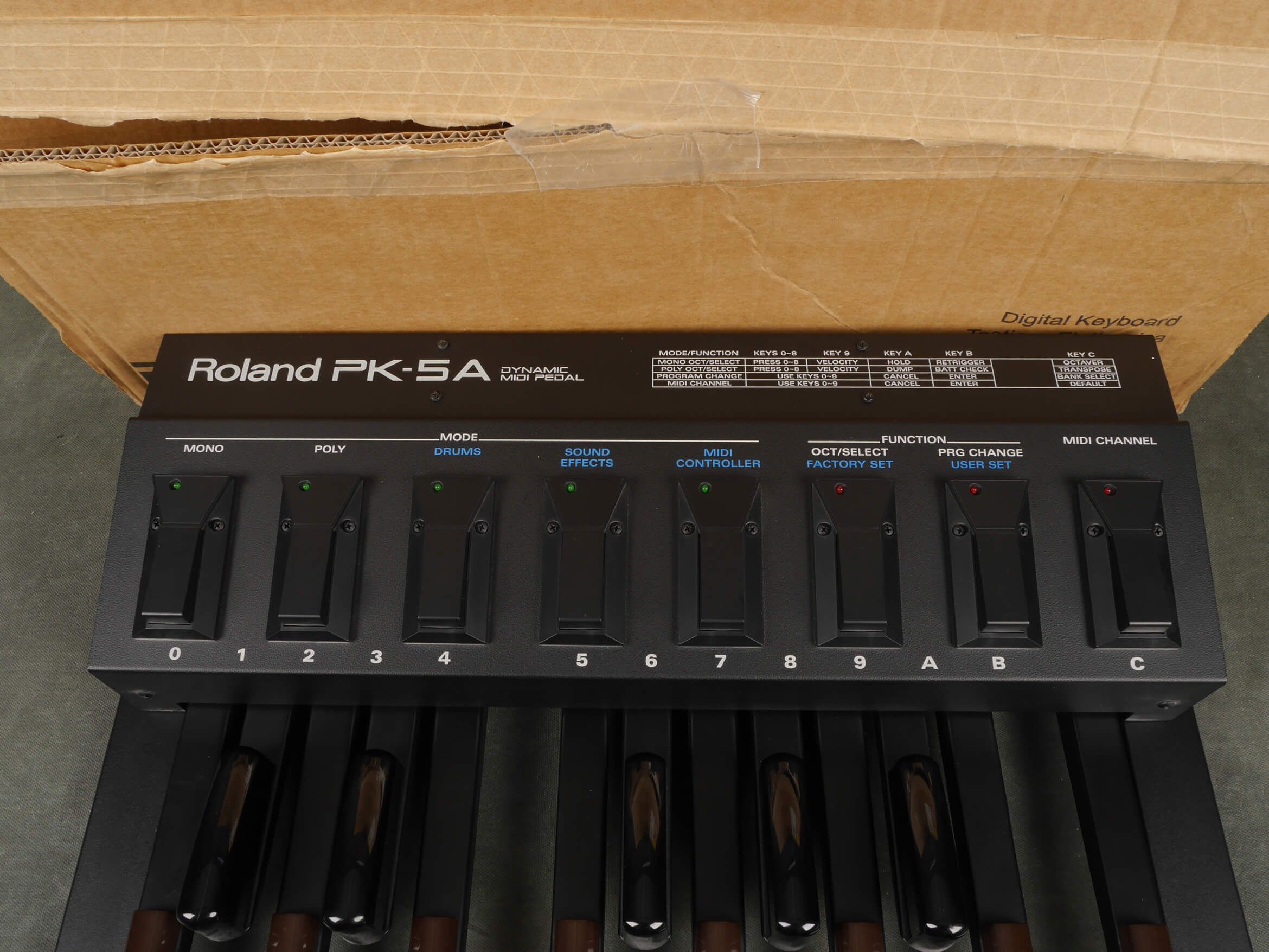 Roland PK5A Dynamic MIDI Pedal w/Box & PSU 2nd Hand Rich Tone Music