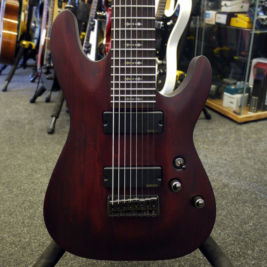 Schecter Omen 8 Walnut w/ Hipshot Locking Tuners 2nd Hand Rich
