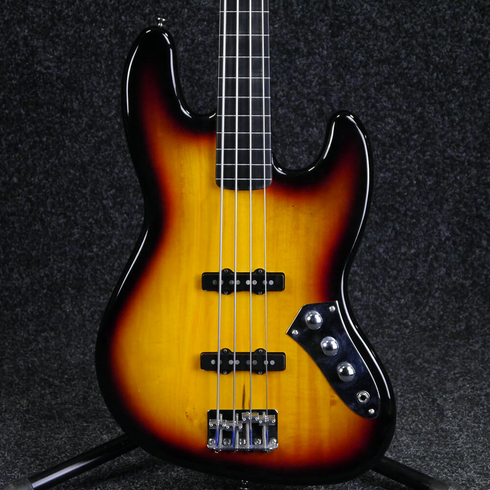 Squier Fretless Jazz Bass Sunburst 2nd Hand Rich Tone Music