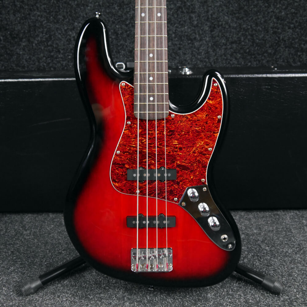 Squier Standard Jazz Bass Sunburst w/Hard Case 2nd Hand Rich Tone