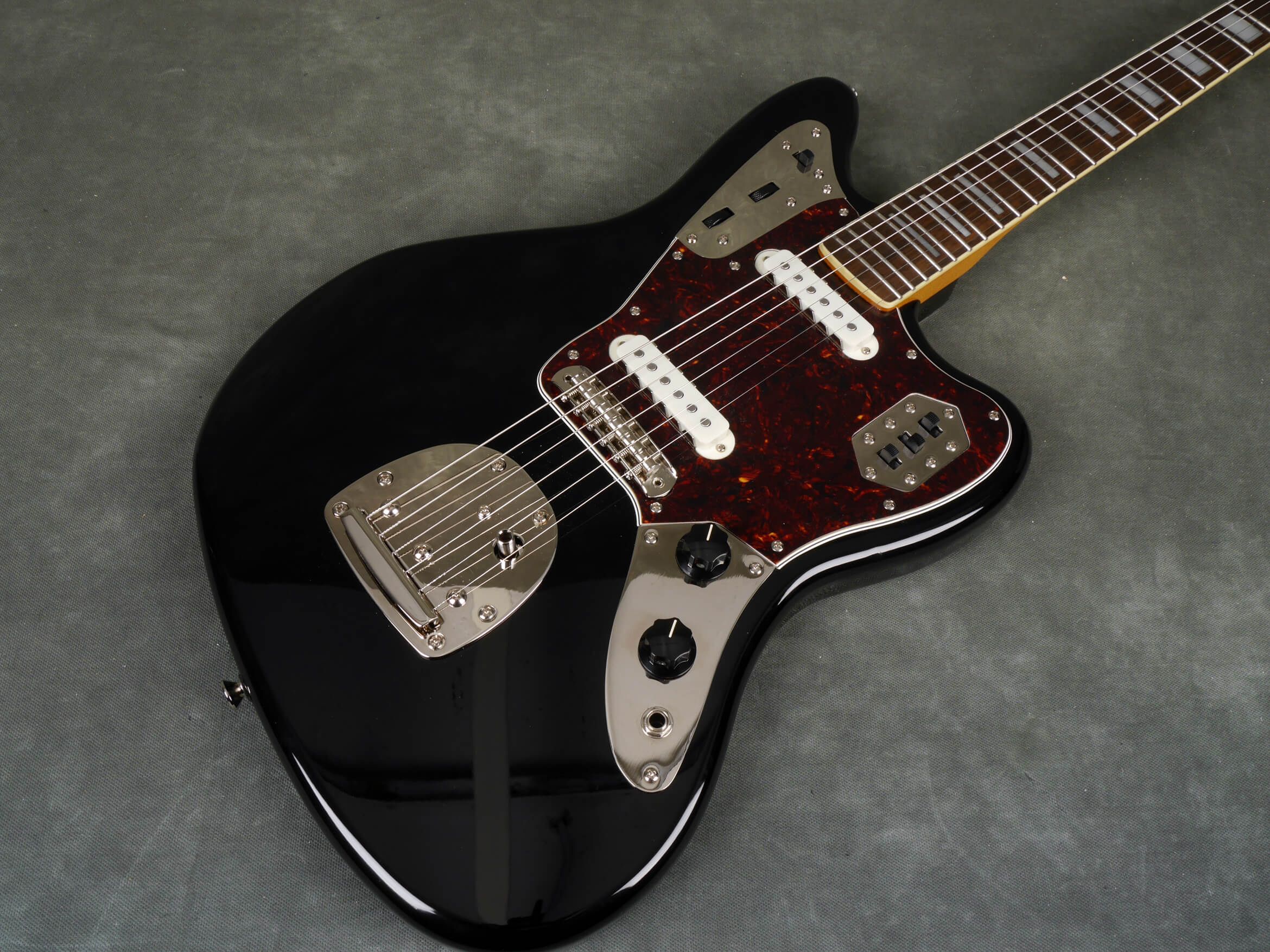 Squier Classic Vibe 70s Jaguar Electric Guitar Black 2nd Hand Rich Tone Music