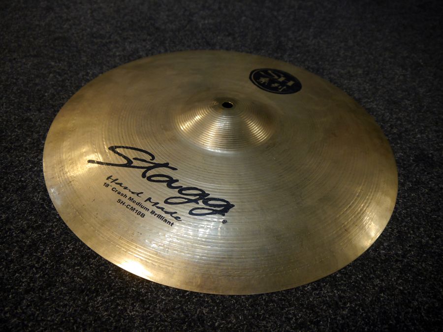 Stagg SH Medium 18inch Crash Cymbal, Brilliant Finish 2nd Hand Rich