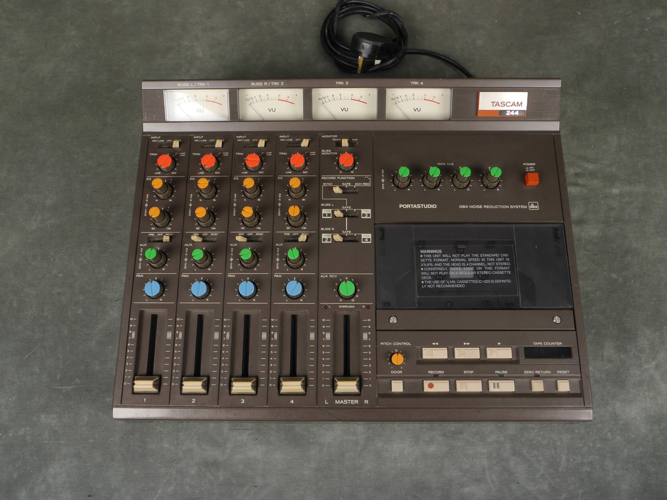 Tascam 244 Portastudio 4-Track Casseette Recorder - 2nd Hand | Rich ...