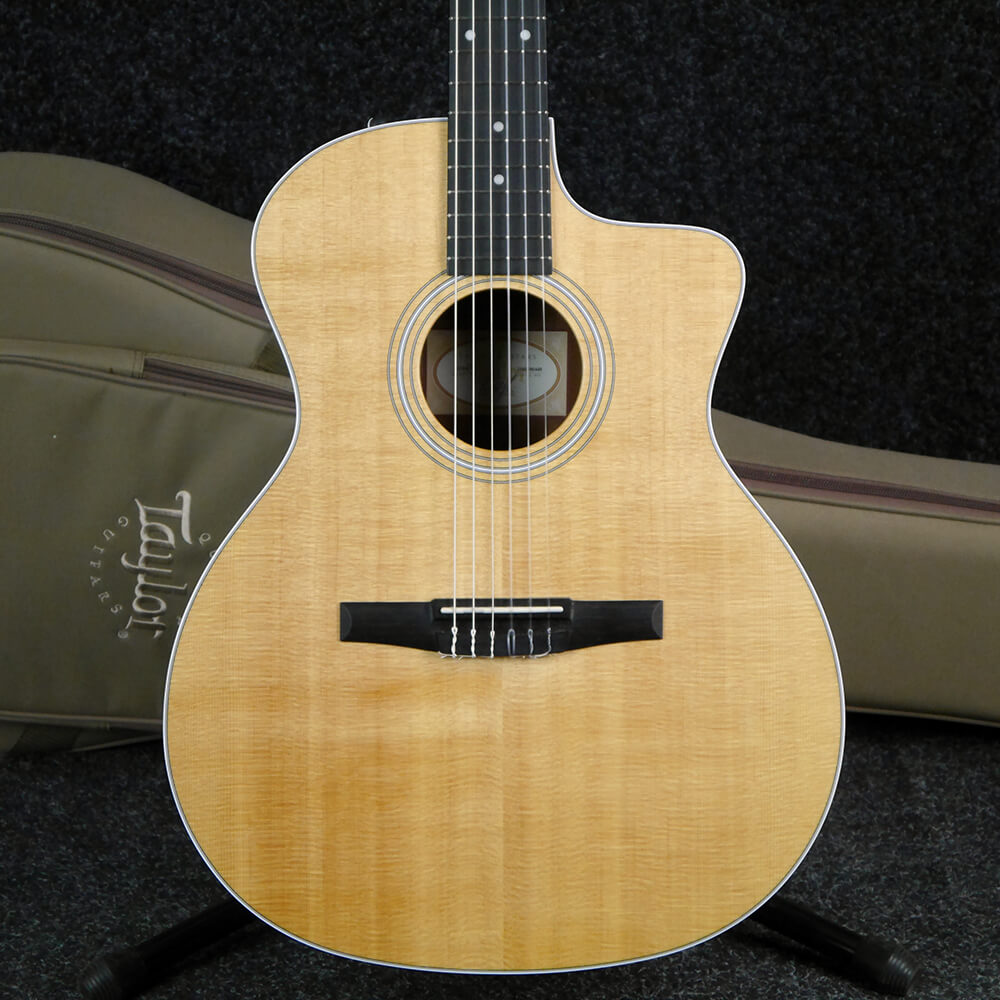 Taylor 214CEN Nylon Electro Acoustic Guitar Natural w/Gig Bag 2nd