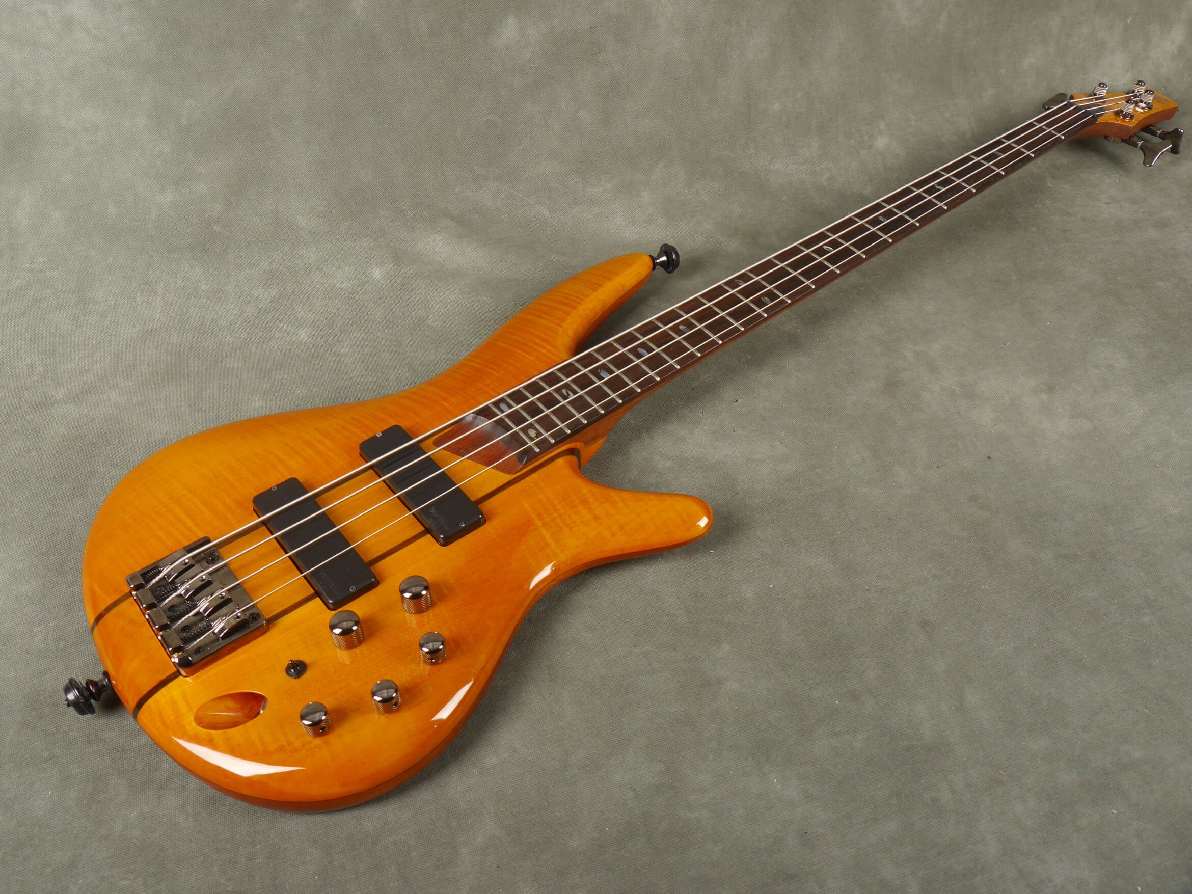 Ibanez SR700 Bass Bartolini Mk1 Pickups Amber 2nd Hand Rich