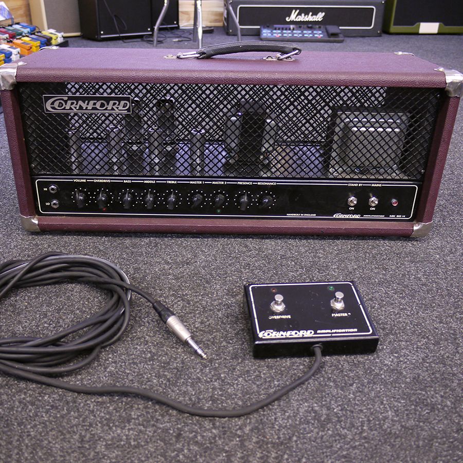 Cornford MK50 Mk1 Amp Head with footswitch 2nd Hand Rich Tone Music