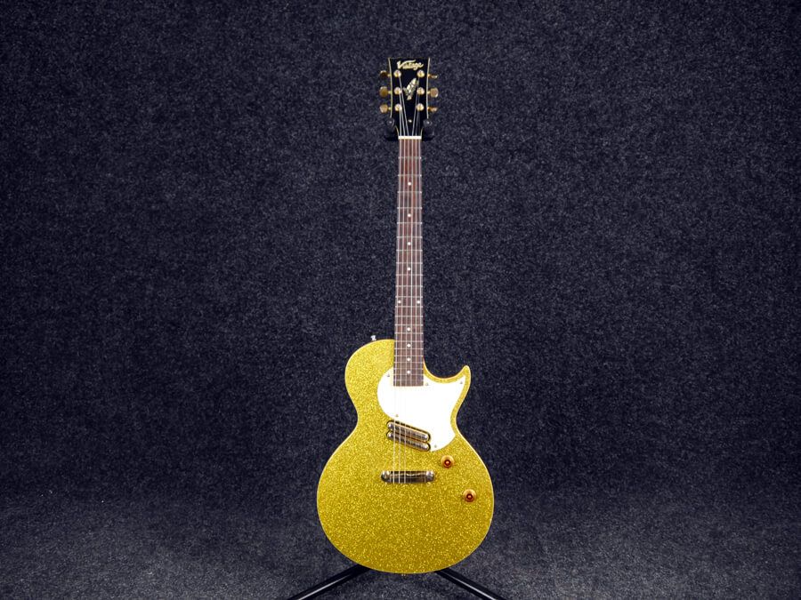 Vintage Zip Electric Guitar Gold 2nd Hand Rich Tone Music