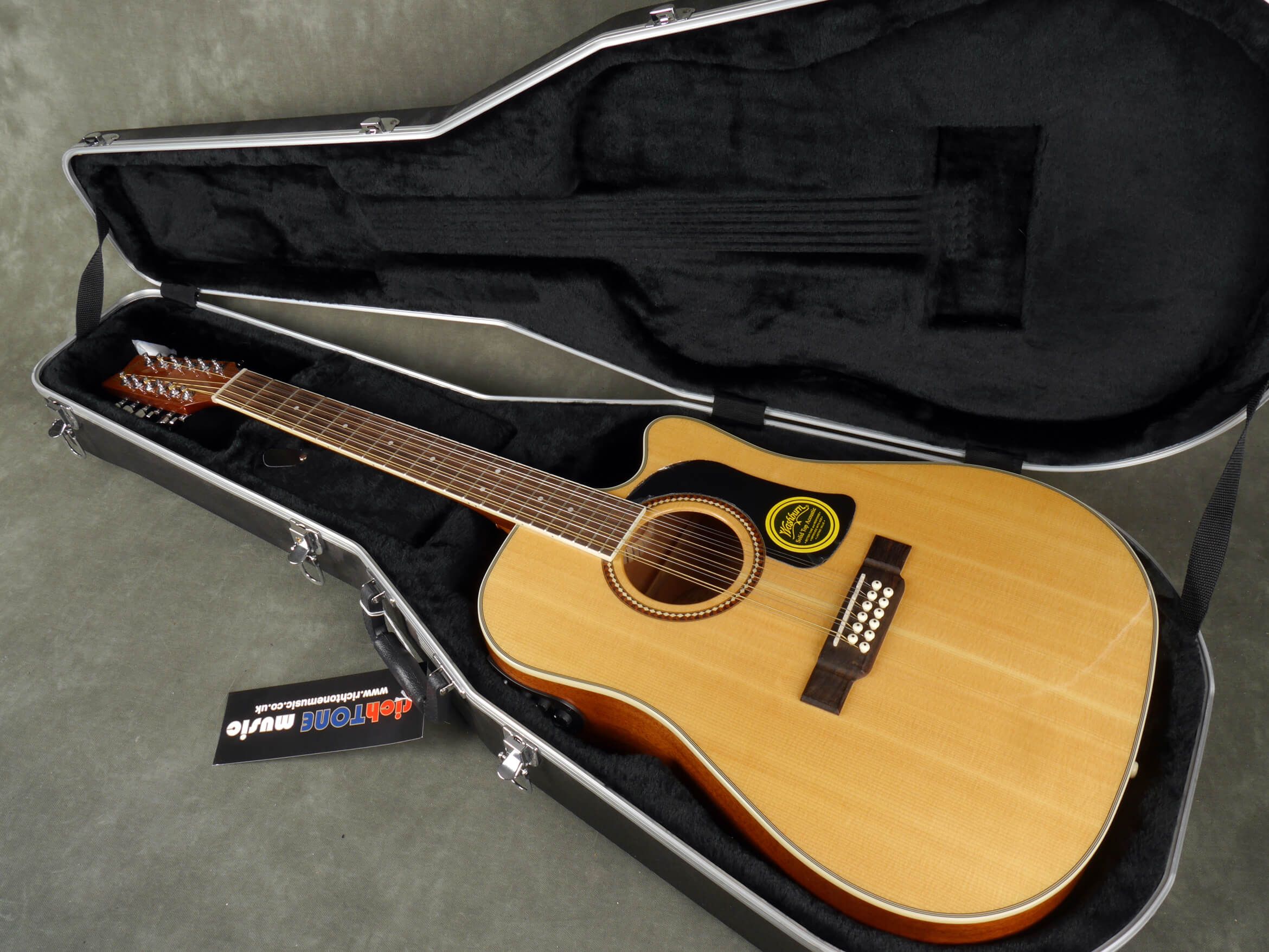 Washburn D10SCE/12 12String ElectroAcoustic Guitar Natural w/Case