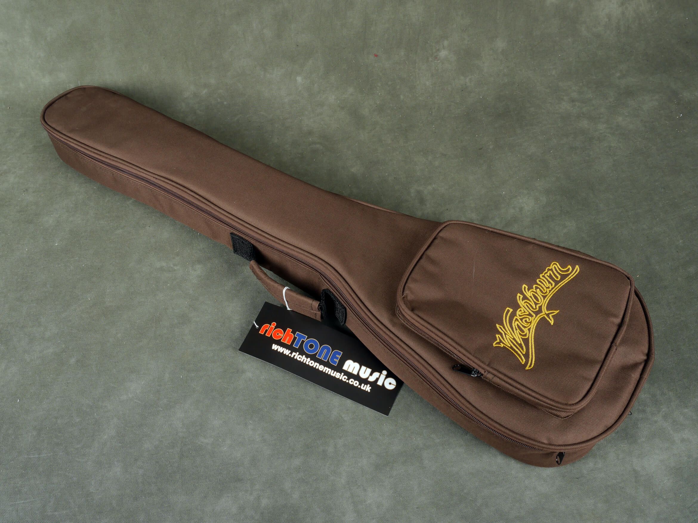 Washburn Rover Travel Guitar Black w/Gig Bag 2nd Hand Rich Tone Music