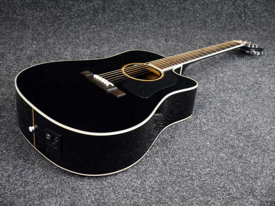 Washburn D10SCE ElectroAcoustic Guitar Black 2nd Hand Rich Tone