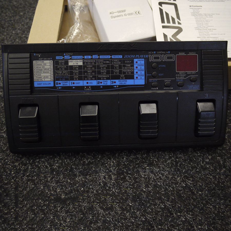 Zoom 1010 Retro 90s Multi FX Pedal 2nd Hand Rich Tone Music