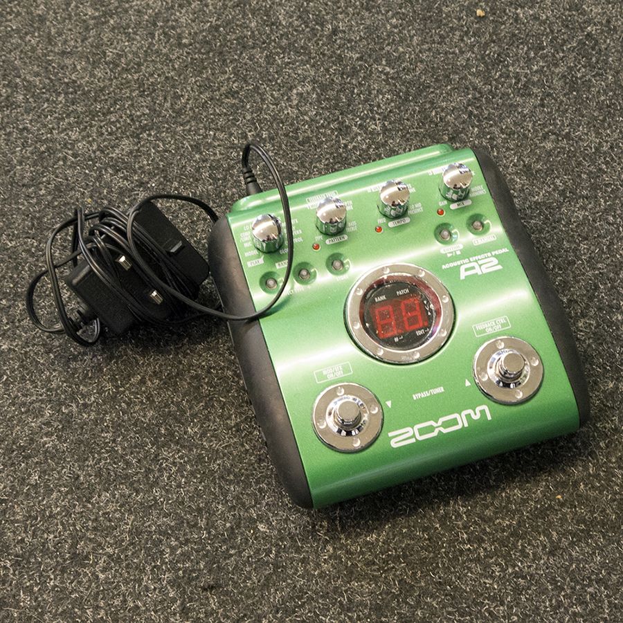 Zoom A2 Acoustic FX Pedal w/ PSU 2nd Hand Rich Tone Music