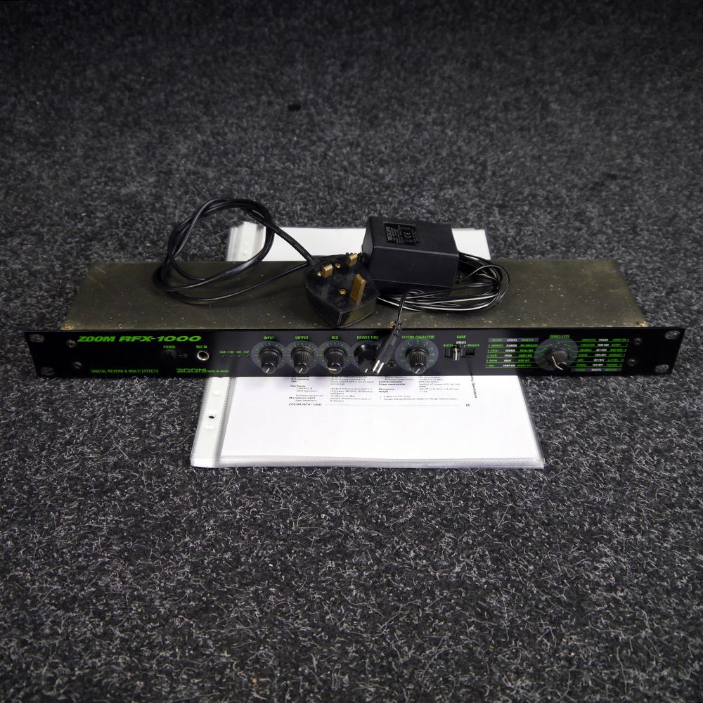 Zoom RFX1000 Digital Reverb and Multi Effects Rack 2nd Hand Rich Tone Music