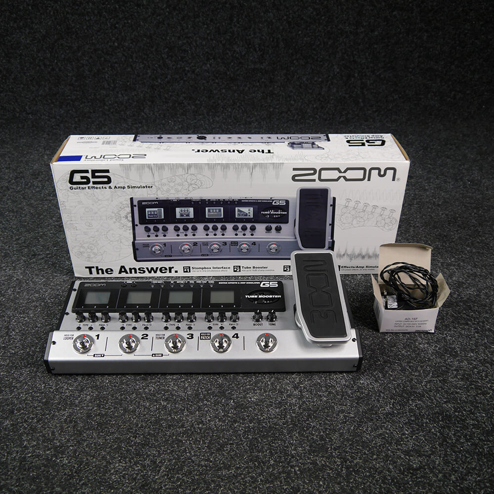 Zoom G5n Guitar Multi FX Processor w/Box & PSU 2nd Hand Rich Tone Music