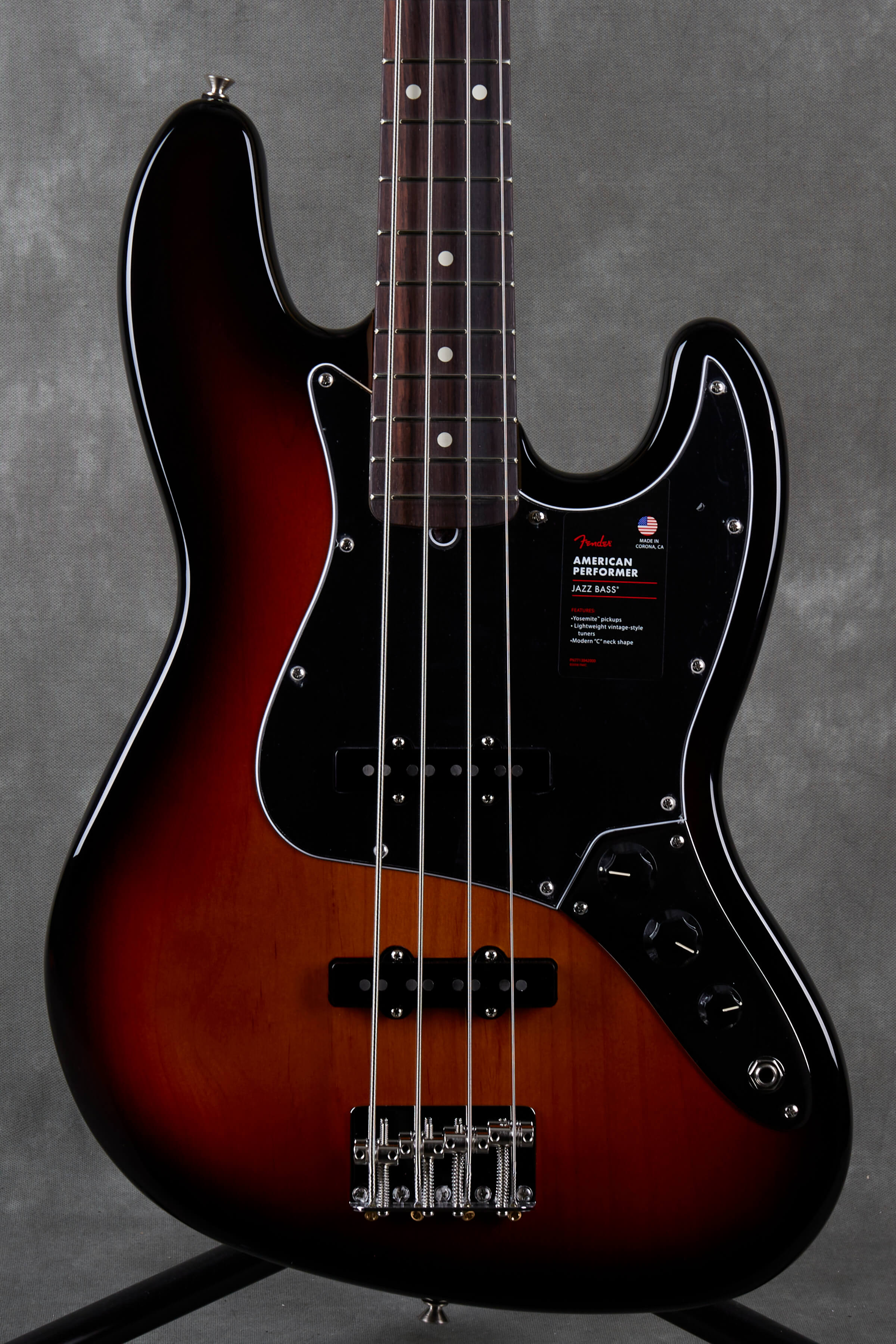 Fender American Performer Jazz Bass Rw 3 Colour Sunburst Rich